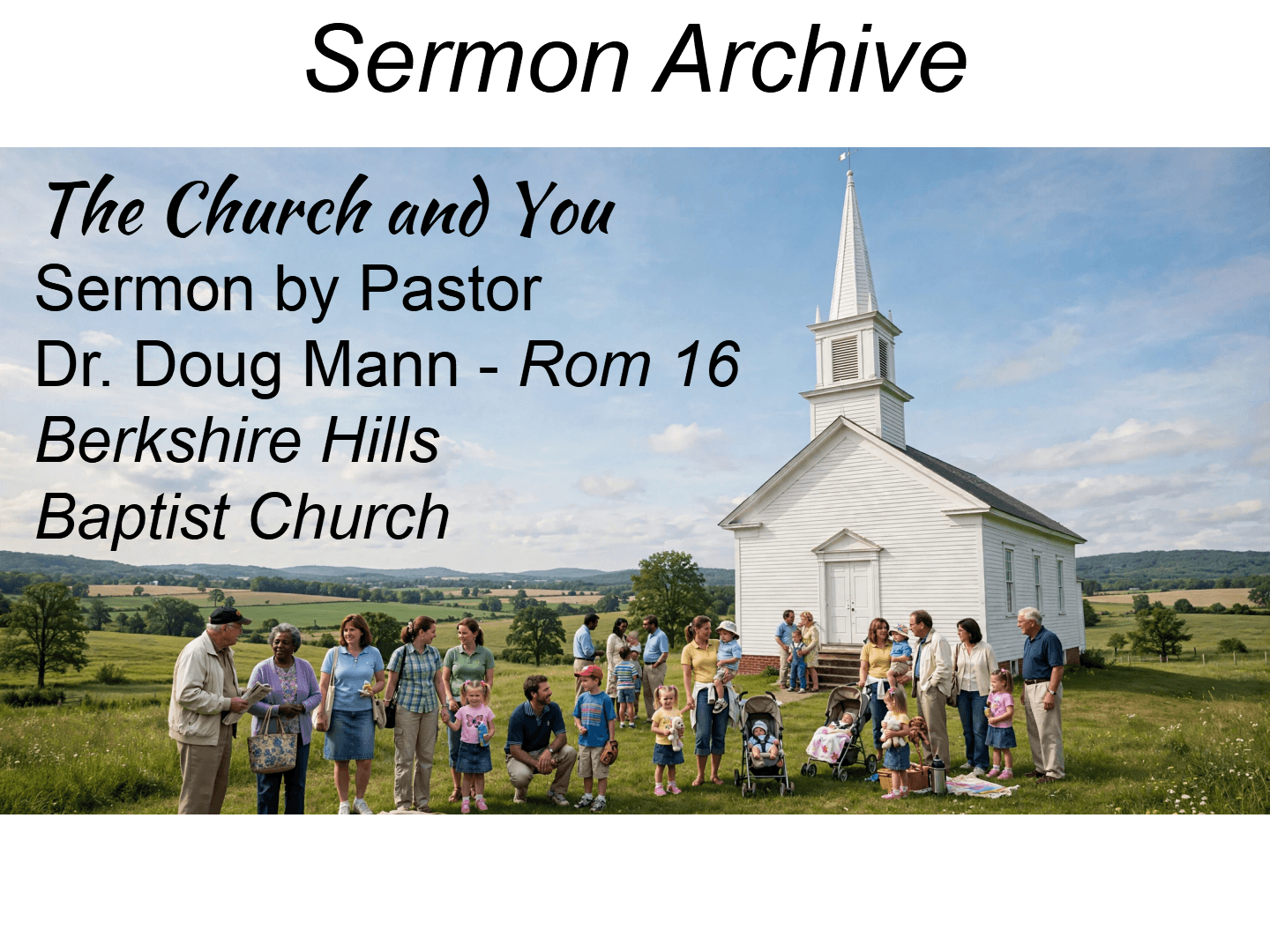 Title slide for “The Church and You”