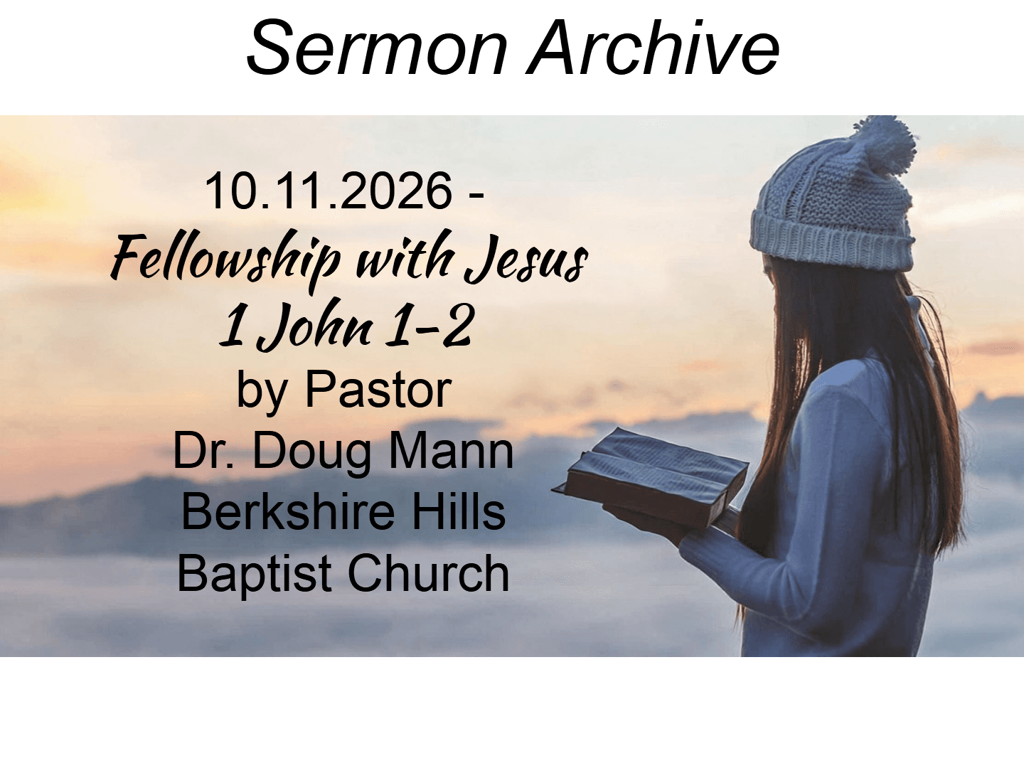 Title slide for “Fellowship With Jesus”
