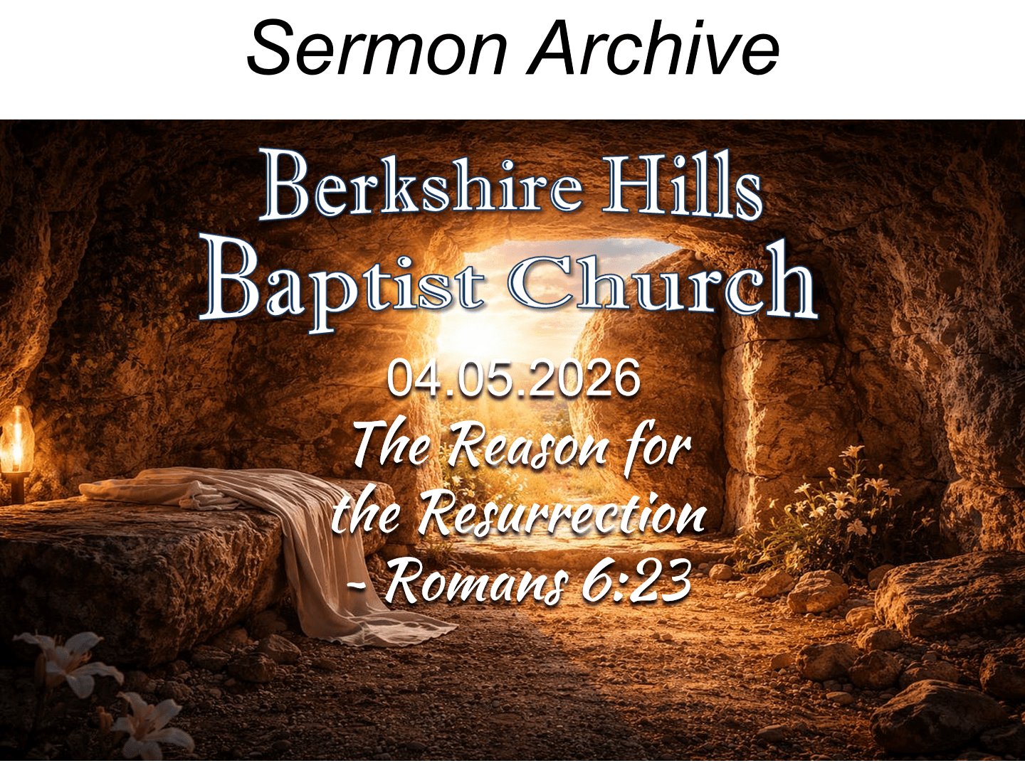 Title slide for “The Reason for the Resurrection”