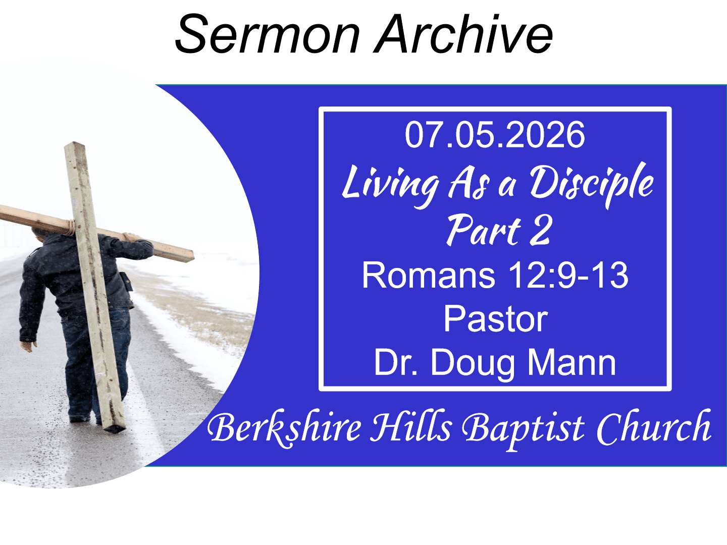 Title slide for “Living as a Disciple, Part 2”